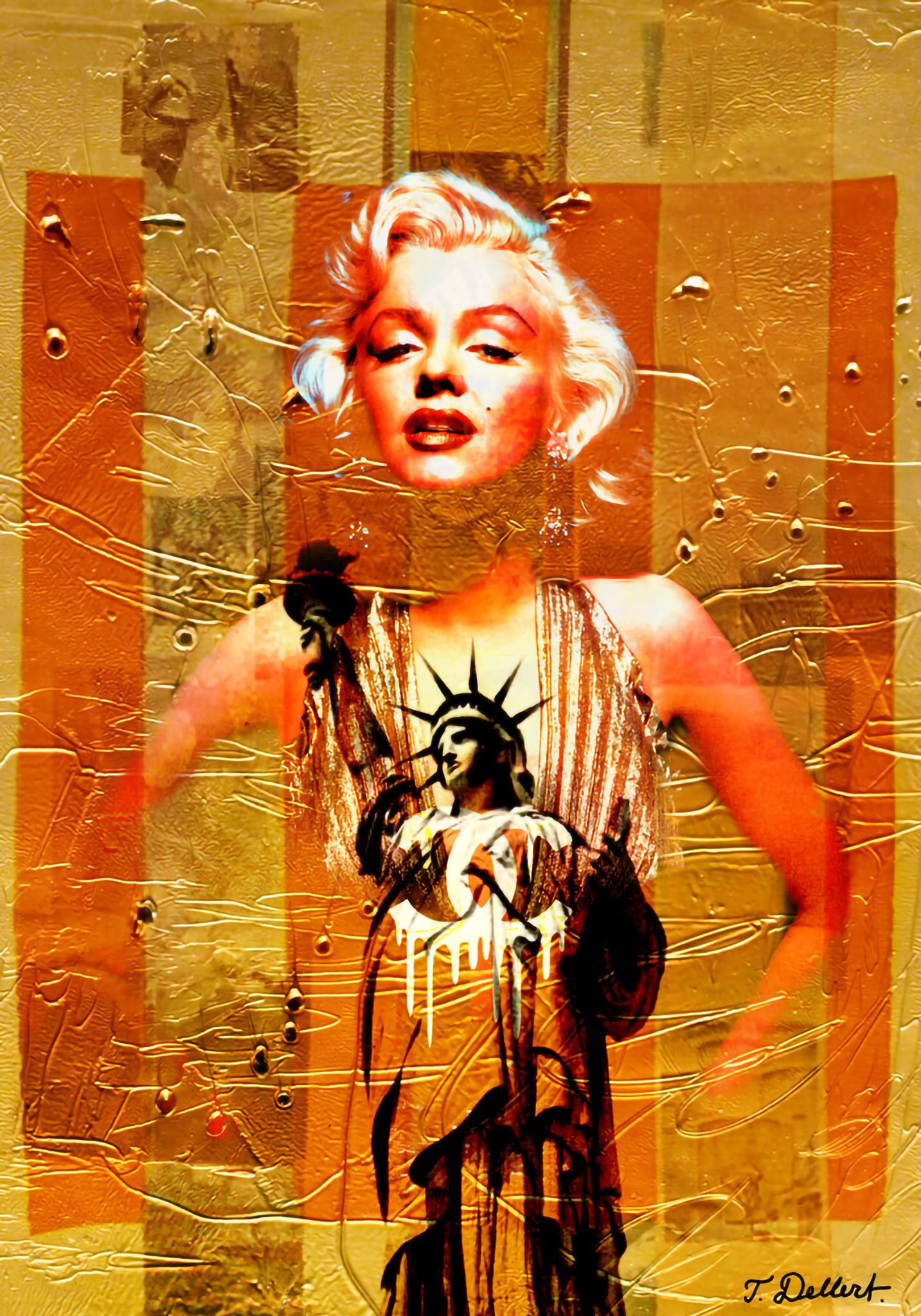 Marilyn a Statue of Liberty 